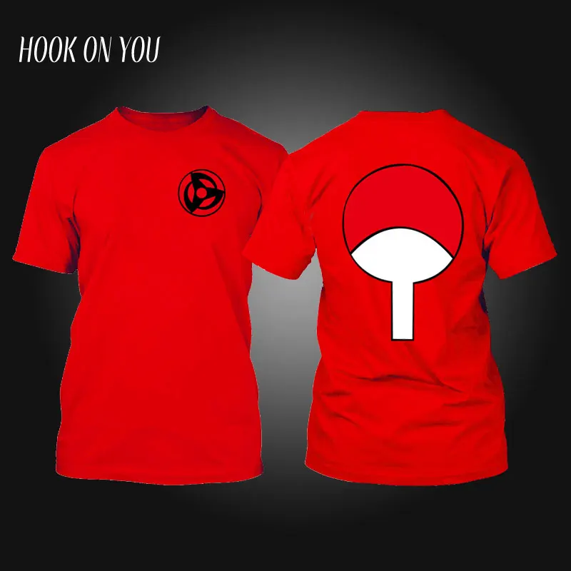 Футболка с Наруто аниме футболка Akatsuki Kakashi Gaara Hokage Uchiha Itachi сасуке шариган Мужская