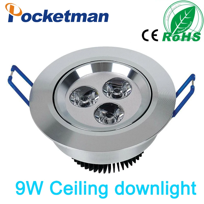 Оптовая продажа 9 Вт потолочный Epistar светодиодный светильник Встраиваемый