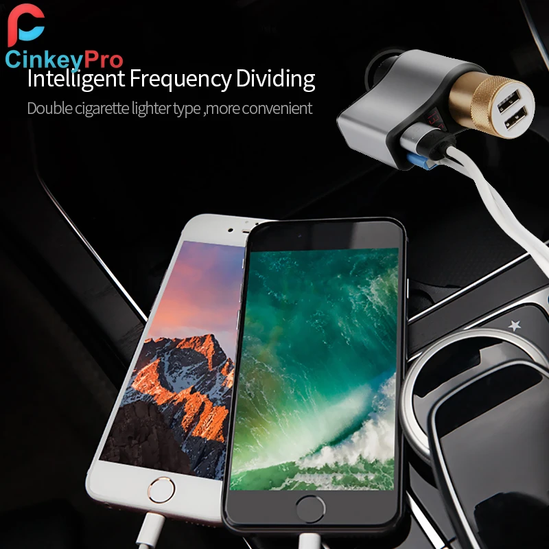 AnkinPro двойной зарядное устройство USB для iPhone samsung 3A автомобильное Универсальный