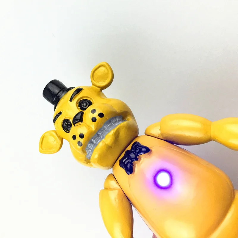 Five Nights At Freddy's FNAF 5 дюймов ПВХ фигурку игрушки Foxy золото Фредди Чика с 2 цвета
