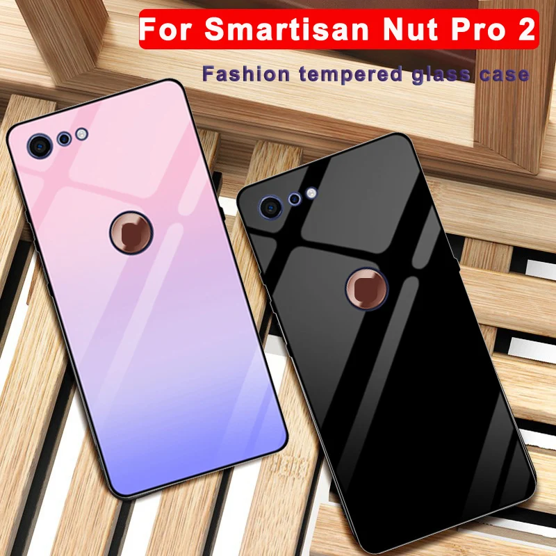 Чехол 5 99 дюйма для Smartisan Nut Pro 2 однотонный чехол из закаленного стекла телефона Pro2