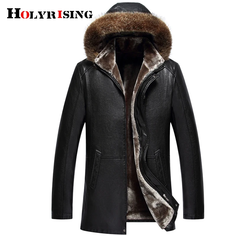 Holyrising меховое пальто мужские натуральные меховые куртки из натурального меха