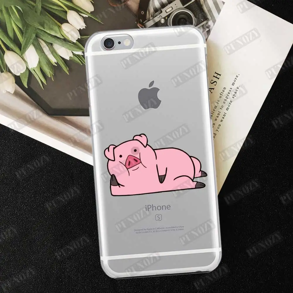 TPU A447 Милый чехол для телефона с рисунком из мультфильма Гравити Фолз Waddles the Pig Для iphone 11 pro X XR XS MAX 6 6S 8 7 Plus 5 5S SE 4 4S силиконовый чехол из ТПУ - Цвет: TPU A447