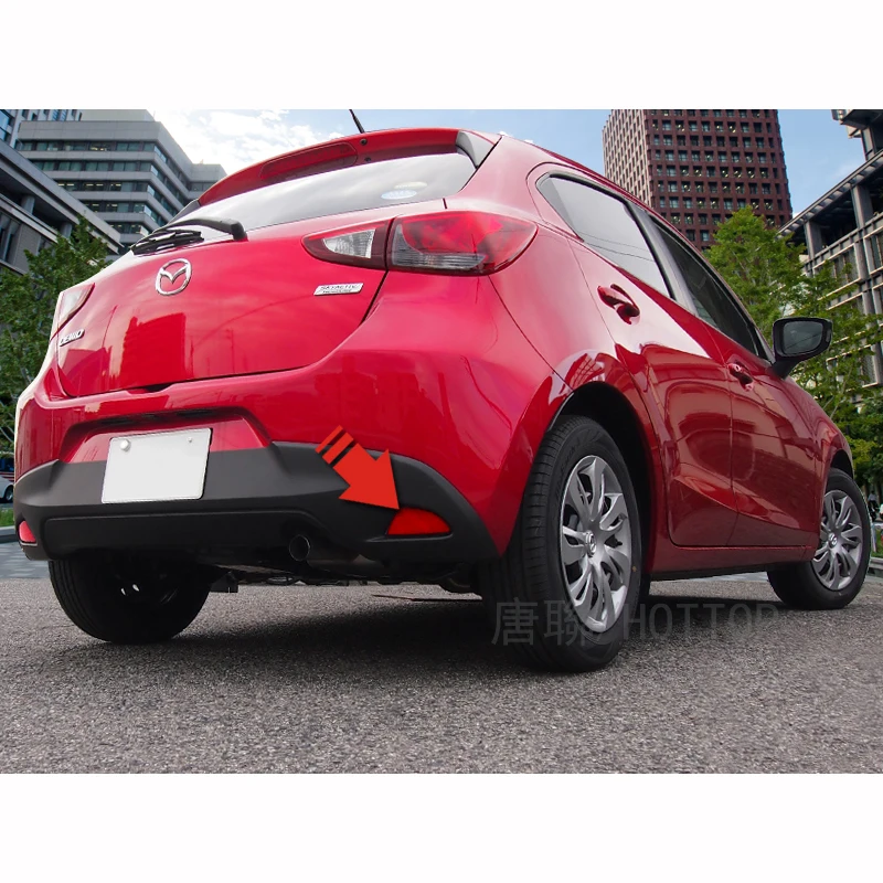 Для Mazda 2 Demio 2015 2016 2017 2018 DJ задний отражатель противотумансветильник фара панель
