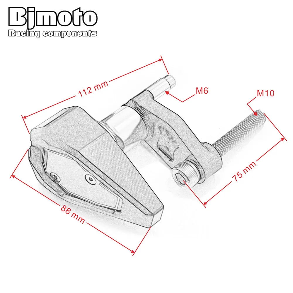 

Bjmoto for BMW S1000RR HP4 2010 -2014 Motorcycle motocross motorbike HP4 CNC Engine Cover Frame Slider Anti Crash protector