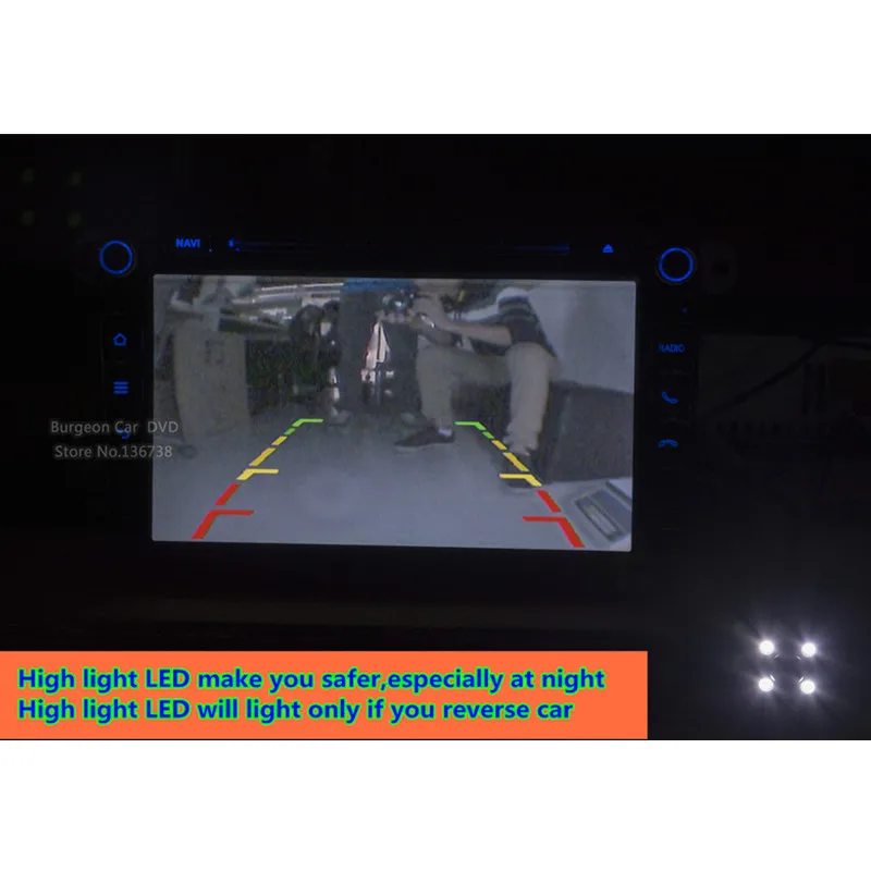 Водонепроницаемая камера заднего вида с ночным видением и CCD матрицей 4