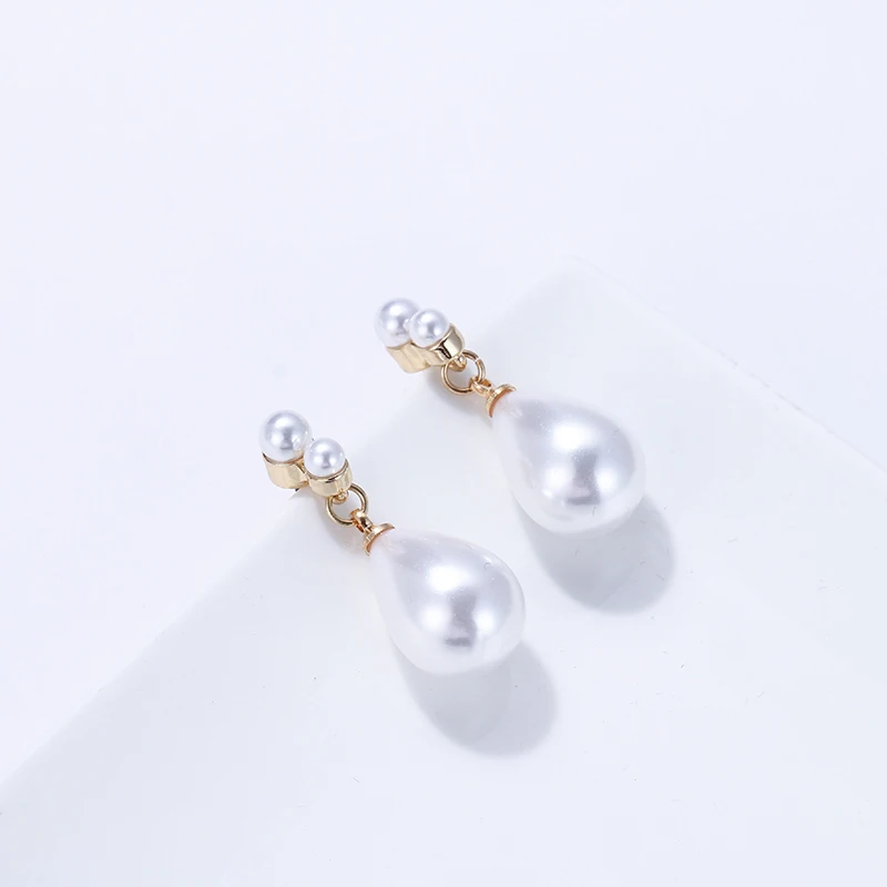 Yhpup Новые Модные Элегантные Имитация Жемчуга длинные Винтажные серьги