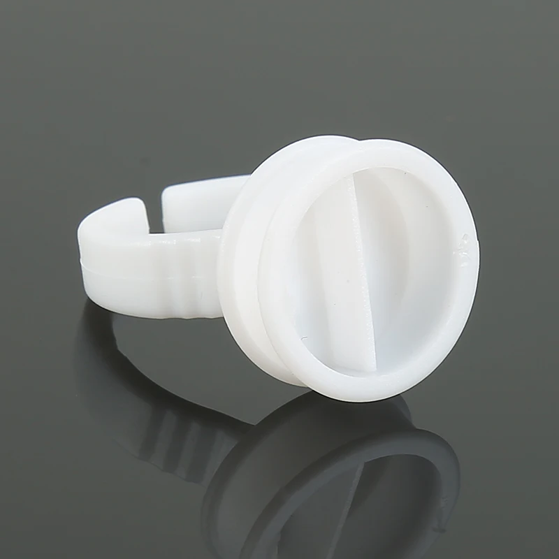 5 шт. кольца для тату пигмента держатель чернил с двумя слотами принадлежности