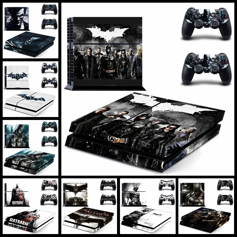 Виниловая наклейка Batman Arkham City наклейки для Playstation 4 консоль PS4 и 2 контроллера