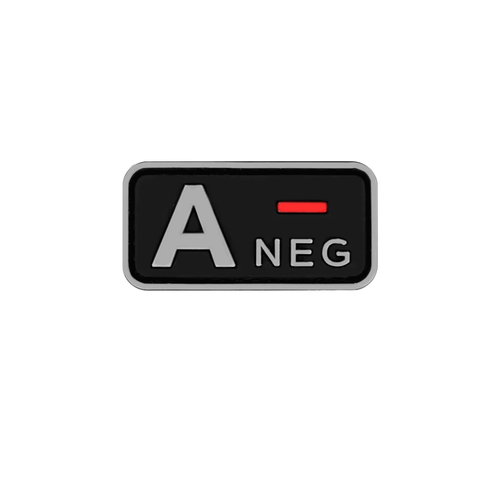 10 3D ПВХ A+ B+ AB+ O+ положительная pos-a-B-AB-O-NEG кровяного типа патч тактические нашивки для поднятия боевого духа Военные резиновые значки - Цвет: 10