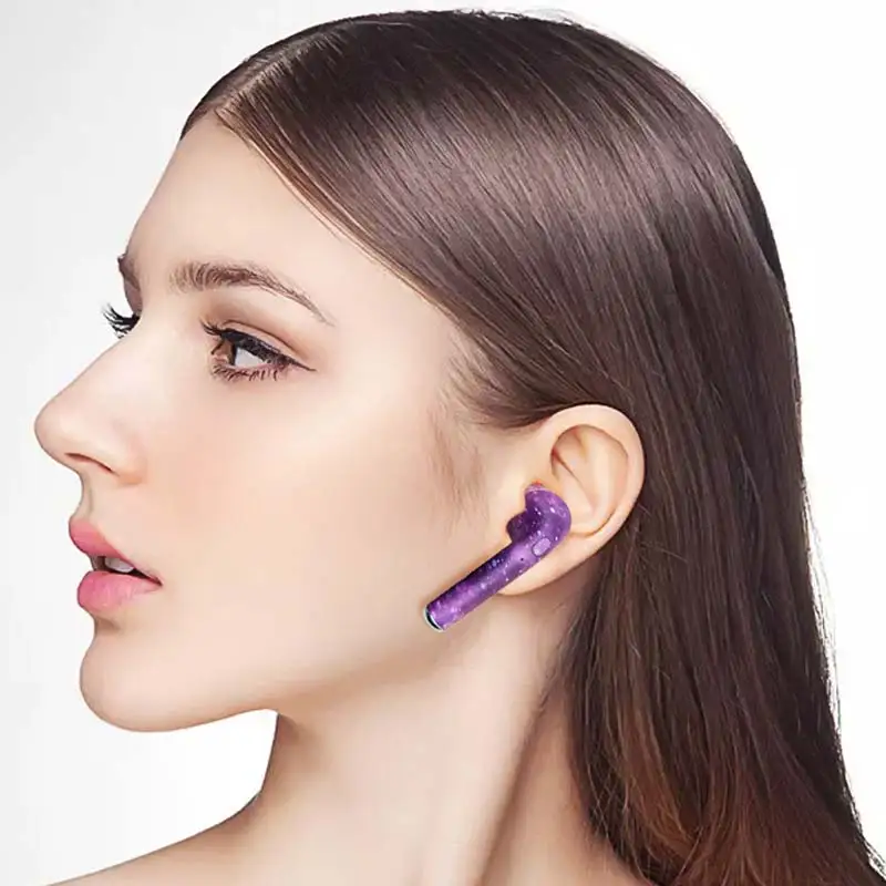 GYKZ Bluetooth Wireless Earphone For I7S With Charging Box Coloured Drawin Sport Headphone Mobile Phone | Электроника
