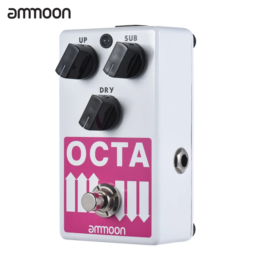 Педаль для гитарных эффектов ammoon OCTA точный полифонический октавный генератор