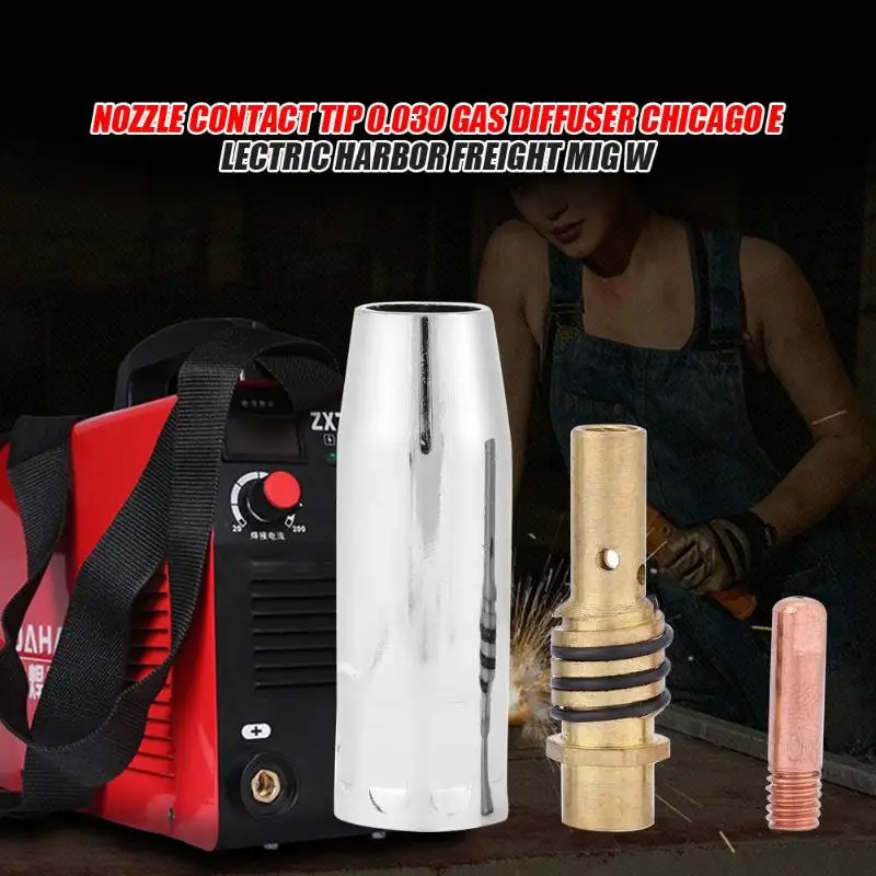 Nozzle Contact Tip 0.030 Gas Diffuser MIG Welder Consumable Welding Tool | Инструменты