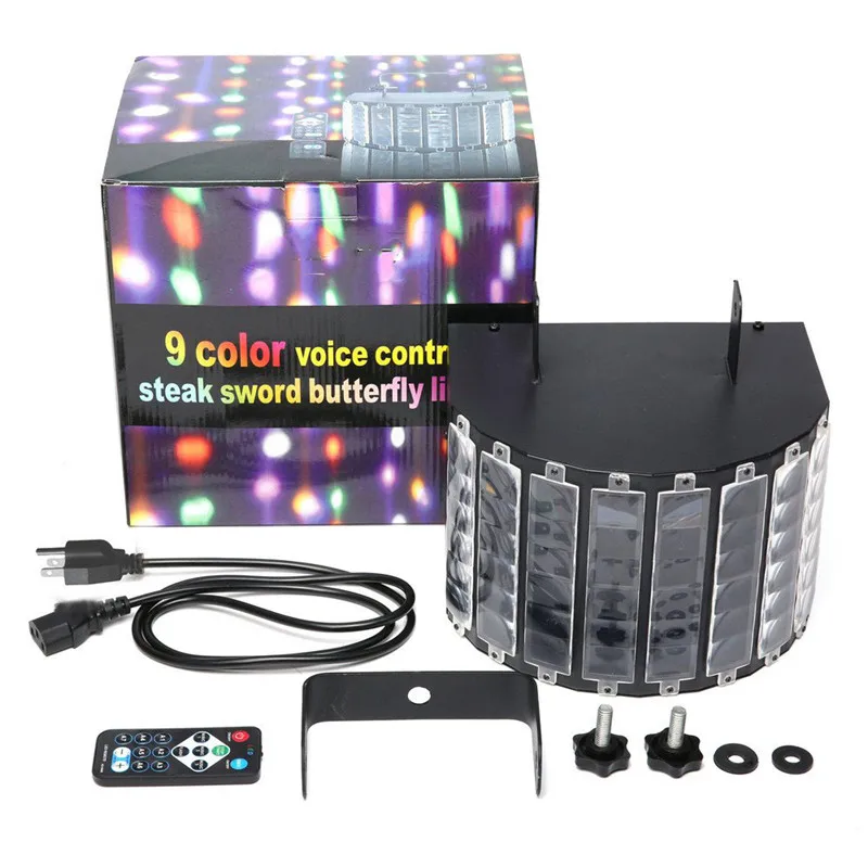 RGBW светодиодный сценический стробоскоп DMX512 Авто/Звуковое управление/DX512 9 цветов