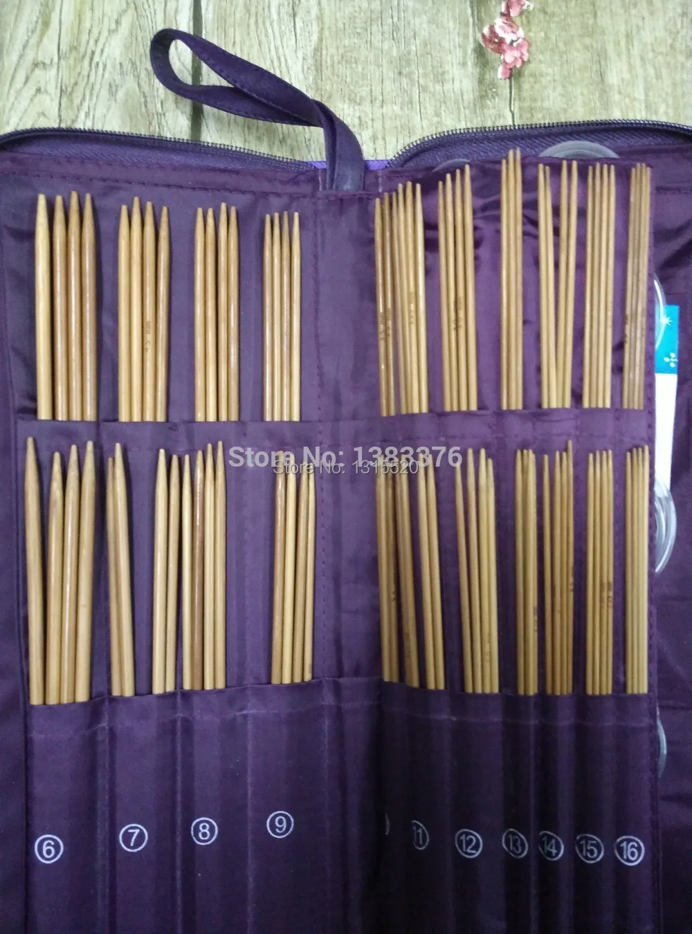 Набор вязальных игл круглых вязаных крючков из бамбука прямые иглы набор ручных