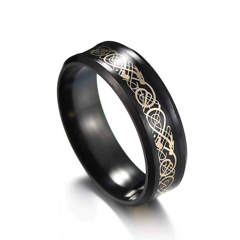 Кольца из титановой нержавеющей стали Eleple для мужчин модное кольцо зернистой с