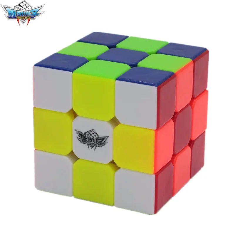 Циклон Мальчики кубик рубика 56 мм 3x3x3 Stickerless головоломки с розничной коробке