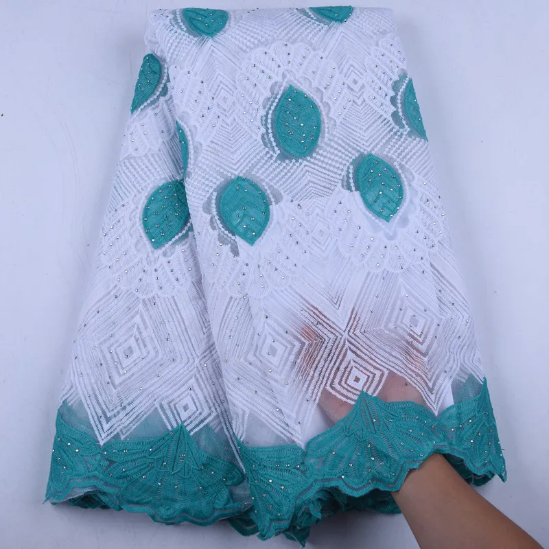 

2019 High Quality Nigerian Lace Fabrics For Wedding Latest Milk Silk Lace African French Tulle Lace Fabric with Stones Y1570