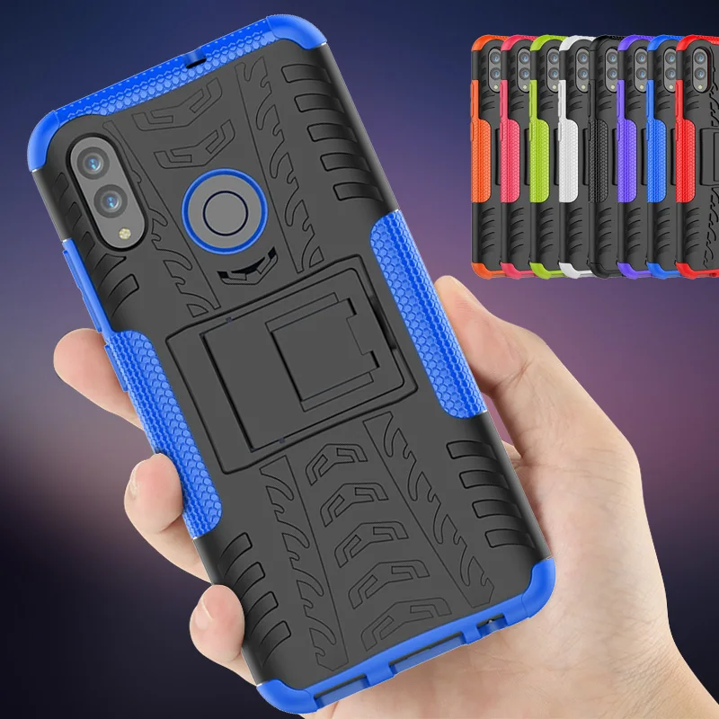 

Silicone + PC Cover Case sFor Huawei Honor 10 Lite Rubber Hard Cover For honor 8S(Y5 2019) 20 20pro mobile Phone Bag Case