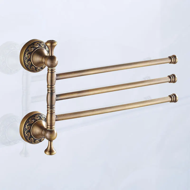 

Retro Towel Pendant Set Bathroom Accessories Pendant Hook all Copper European Towel Rack Set