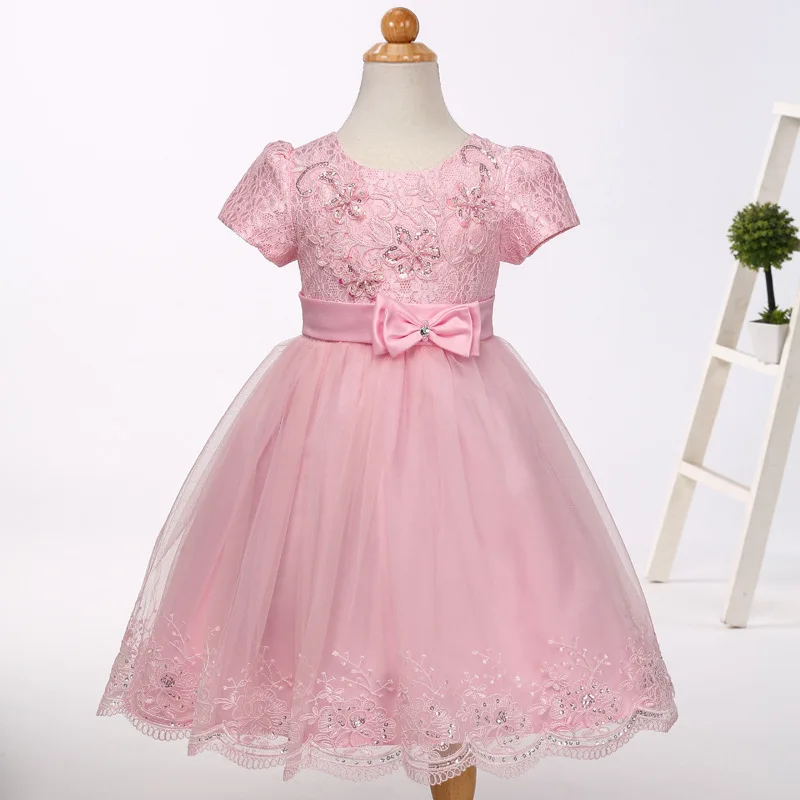 

Little Girls Flower Girl Dresses Pageant Spaghrtti Beading Organza Embroider Ball Gown Wedding