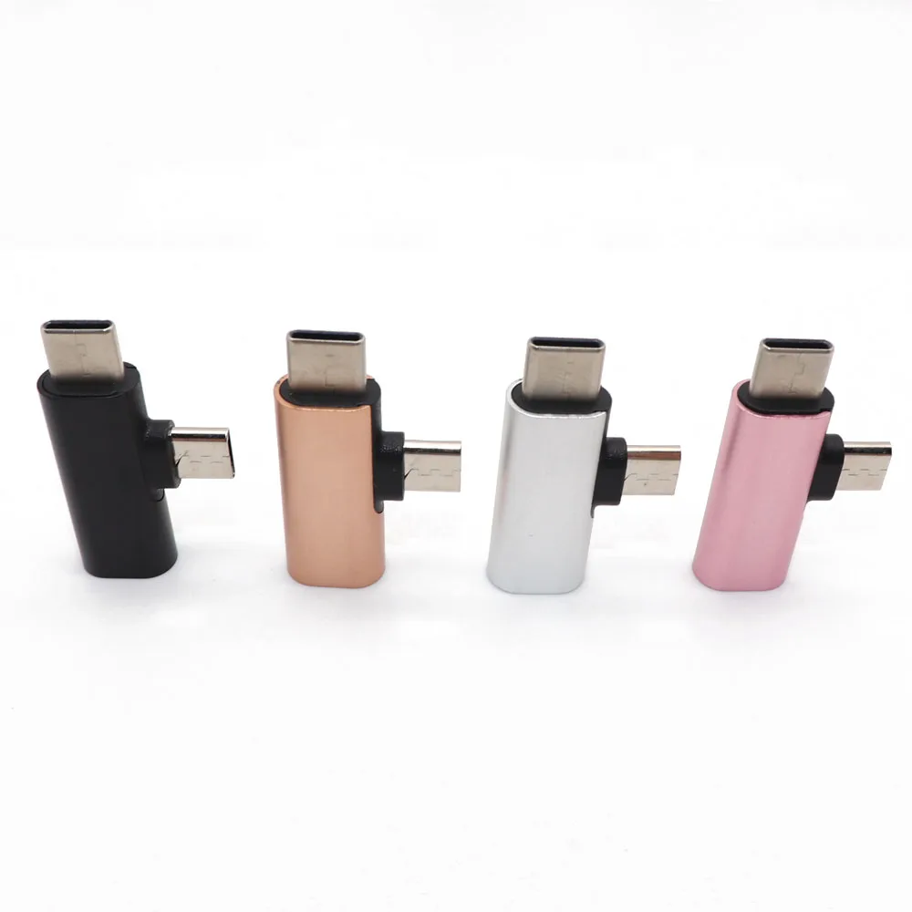 TingDong для iPhone 8 для молниеносно контактный разъем Micro USB+ Тип c преобразователь зарядки Тип-C разъем адаптер для Android телефон