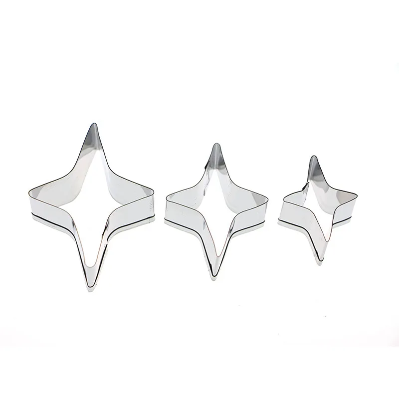 Абрикосовая формочка для печенья в форме звезд из нержавеющей стали 3 шт./лот