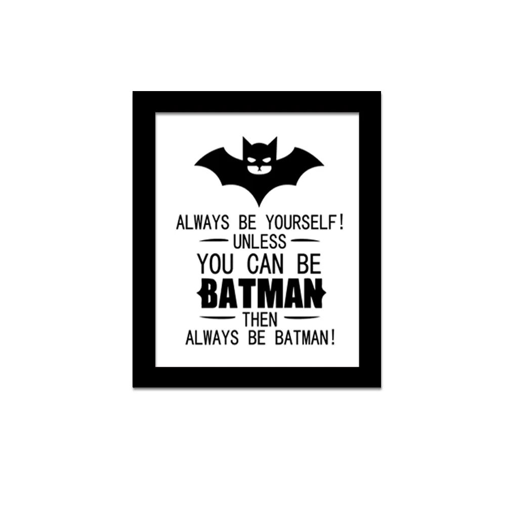 2016 ГОРЯЧАЯ 3D МУЛЬТФИЛЬМ Бэтмен Супермен Комиксов Стикер Стены Искусства