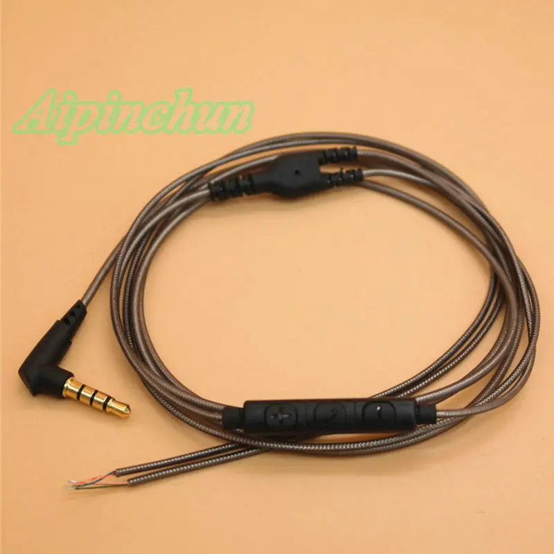Аудио кабель для наушников Aipinchun 3 5 мм с микрофоном 126 см|diy earphone cable|earphone cable diyearphone |