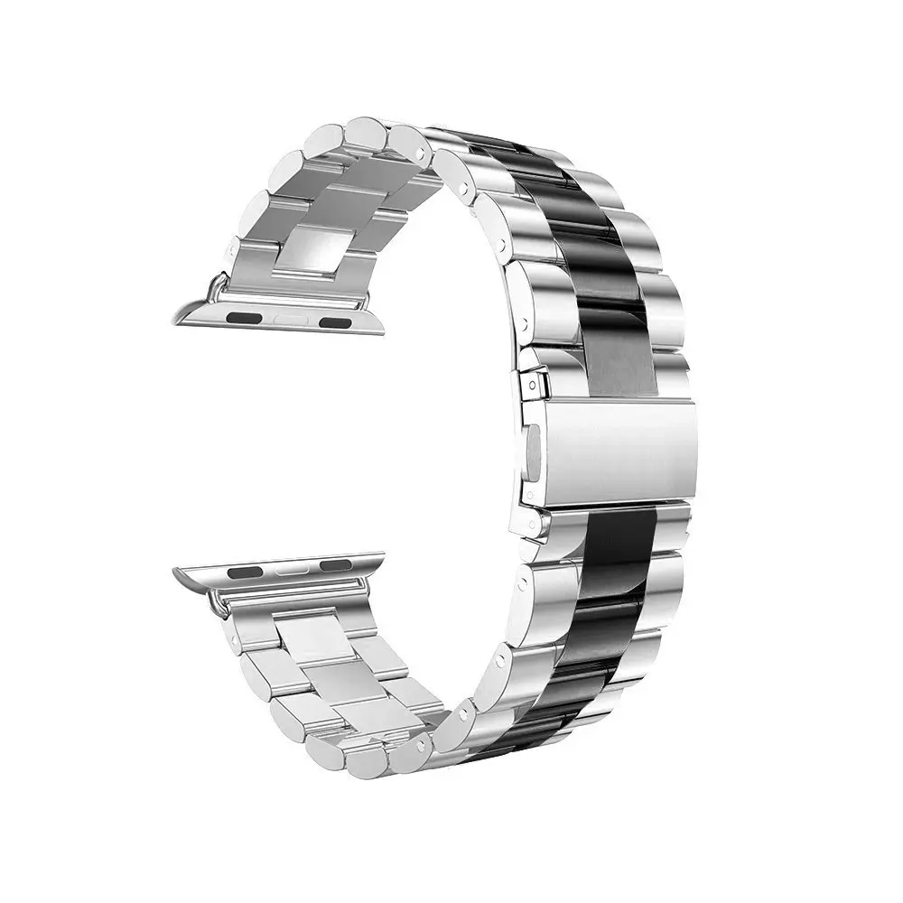 Новый Нержавеющая сталь ремешок для наручных часов Apple Watch 38 мм 42 1/2/3/4 из