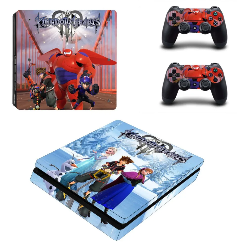 Виниловая наклейка с изображением игры Kingdom Hearts 3 PS4 Slim Skin для консоли Playstation 4 и 2