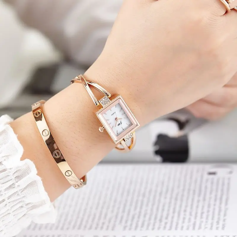 JW бренд Horloge Vrouwen Goud Винтаж Люкс Klok нарукавная повязка Dames Merk люкс Rvs наручные часы |