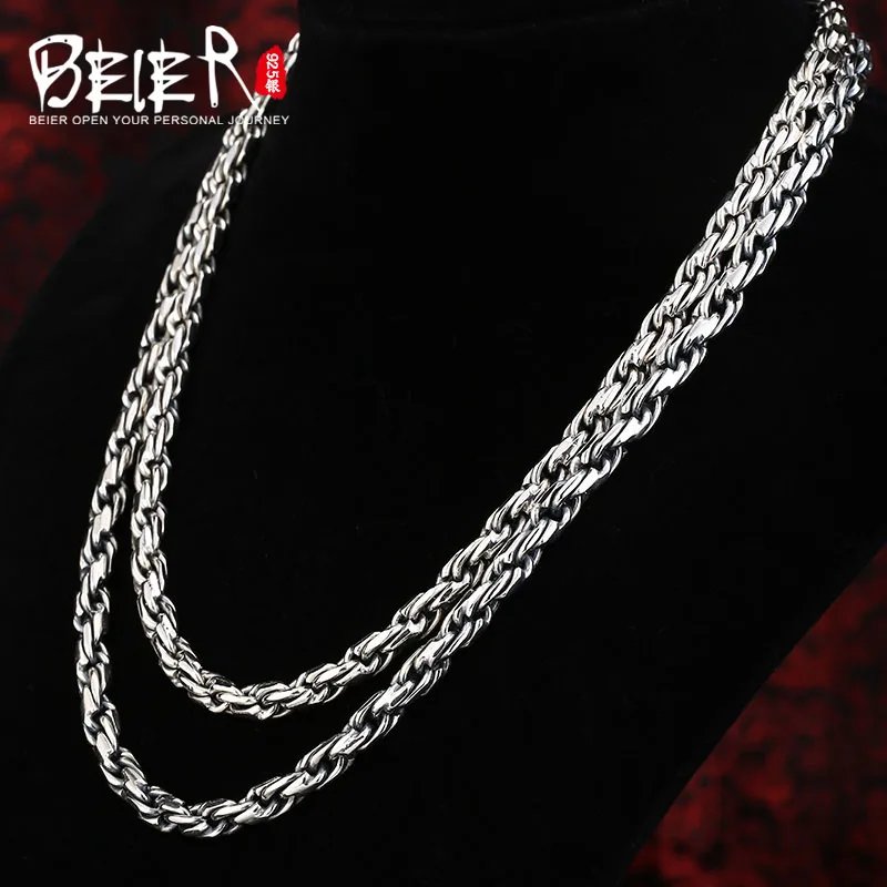 Мужская/Женская цепочка с кулоном Beier ожерелье из цепочек ювелирное изделие