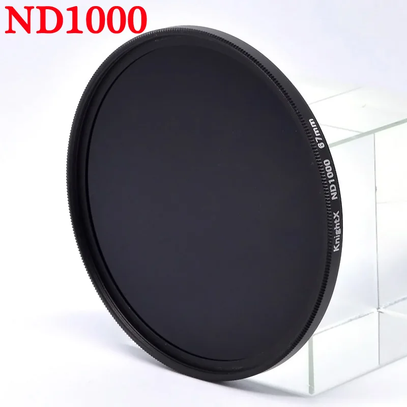 KnightX ND1000 Camera Lens Filter For canon sony nikon d70 1200d d3300 700d d5300 1300d d600 400d d80 49 52 55 58 62 67 72 77 mm