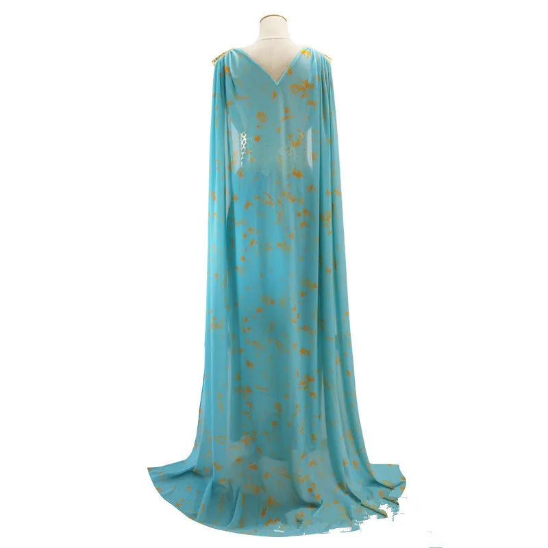 Dress 02 Костюмы для косплея "Игра престолов", Дейенерис Таргариен, свадебное платье, вечерние платья на Хэллоуин, реквизит, длинный парик, сексуальное платье, накидка для женщин и девочек - Цвет: Dress 02