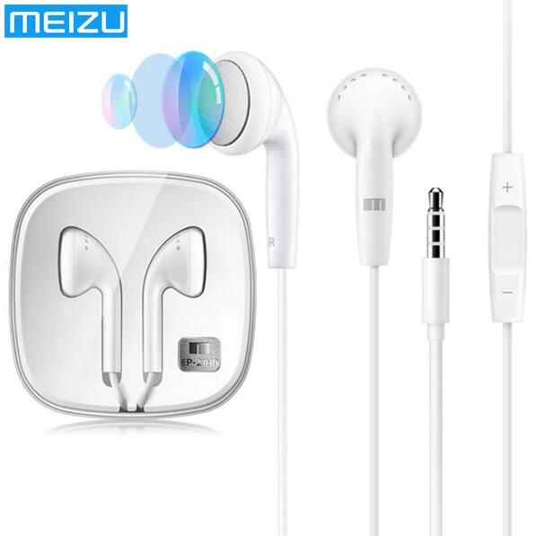Оригинальные наушники MEIZU EP21HD ep21 Hi Fi стерео звук с микрофоном и регулировкой