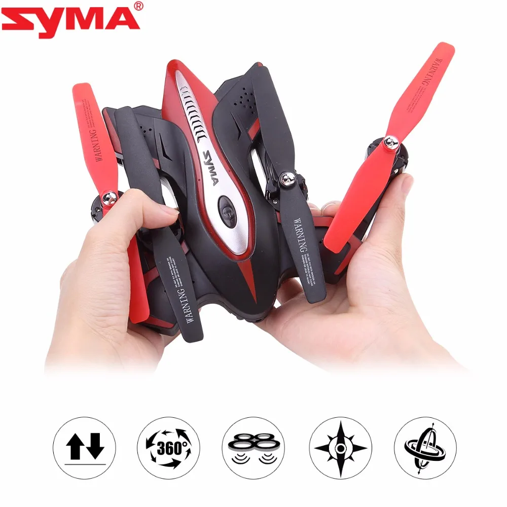 100% Дрон SYMA складной профессиональный вертолет RC Quadcopter самолет без камеры vs