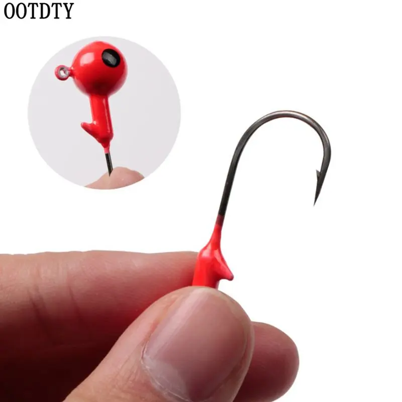 OOTDTY 10 шт./кор. привести крючок из высокоуглеродистой сурика свинцового-крюк