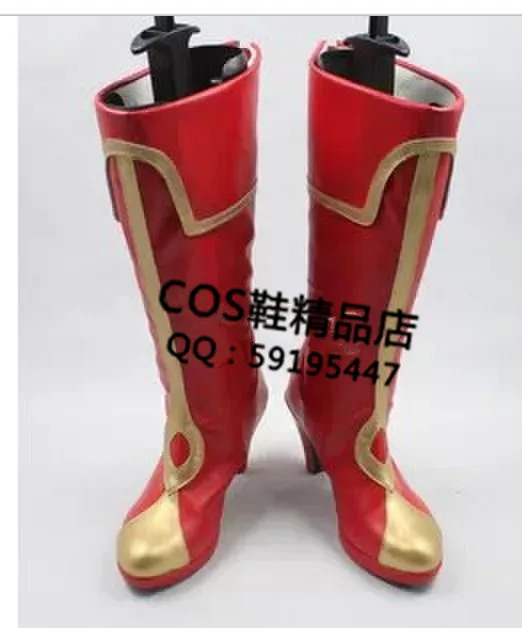 

MapleStory Evan Red Halloween Long Cosplay Shoes Boots X002