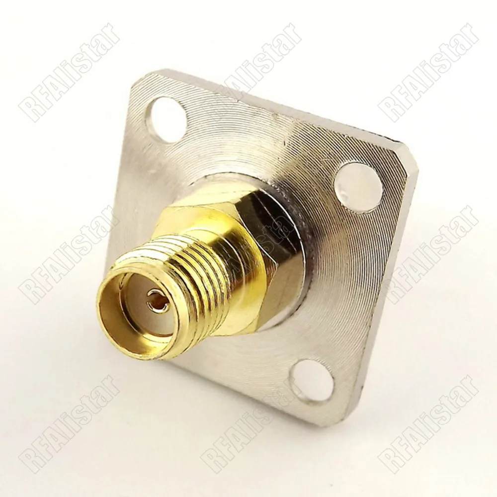 2 шт. адаптер SMA Jack для BNC Female 4 Отверстия Фланец Панель Крепление RF разъем