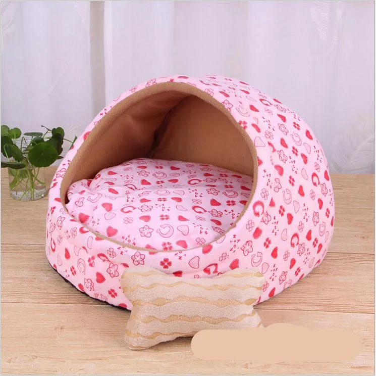 

Pet dog bed house cat nest Four seasons universal kennel small medium dogs bed fully removable washable kennel sofa back socket