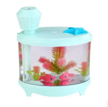 Новинка Красивые Мини Fish Tank Аквариум Лампы Увлажнитель Ночник Очиститель