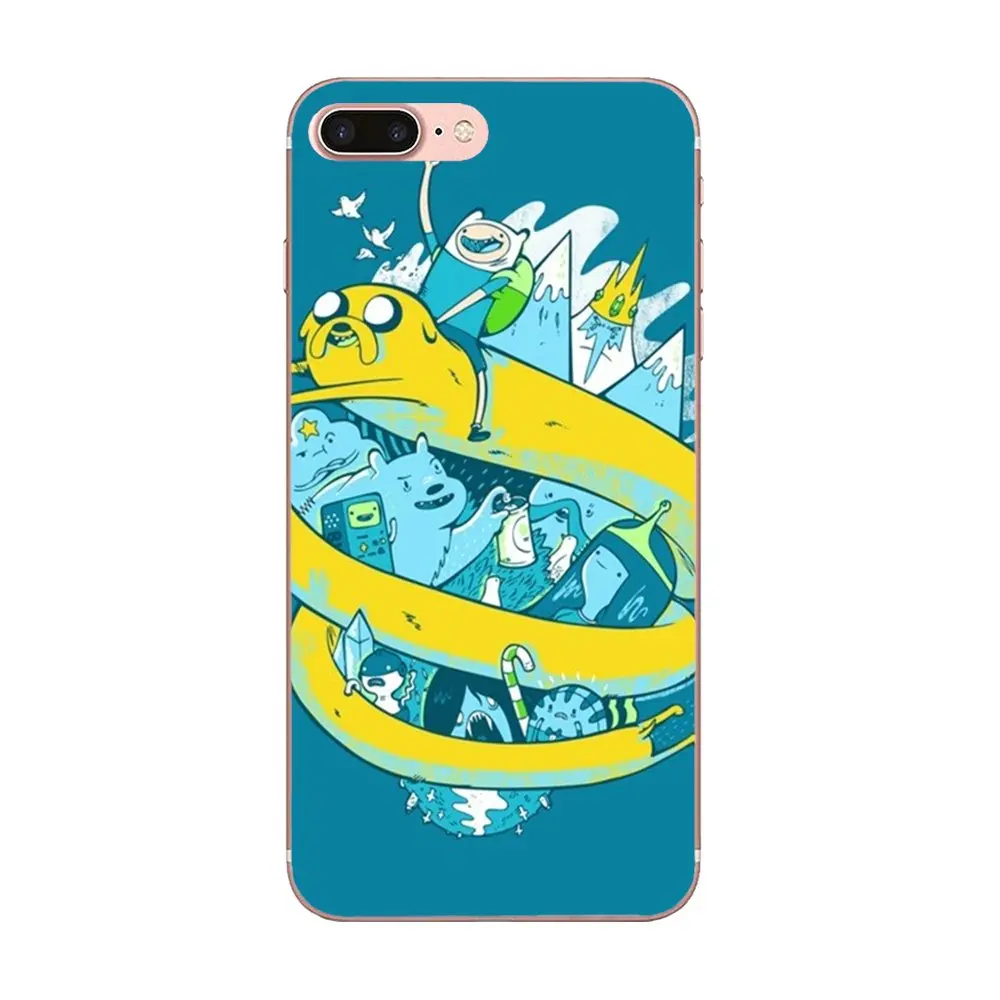 Мягкий ТПУ чехол с изображением времени приключений Джейком и Финном популярный