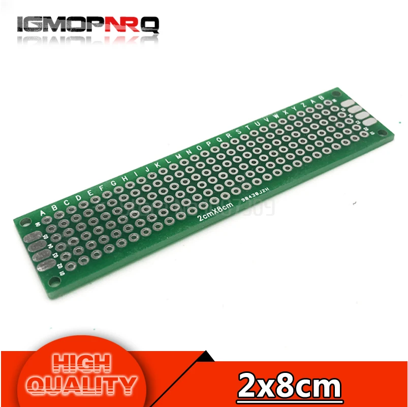 5 шт. 2x8 см 2*8 2,54 мм двухсторонний Прототип PCB diy универсальная печатная плата