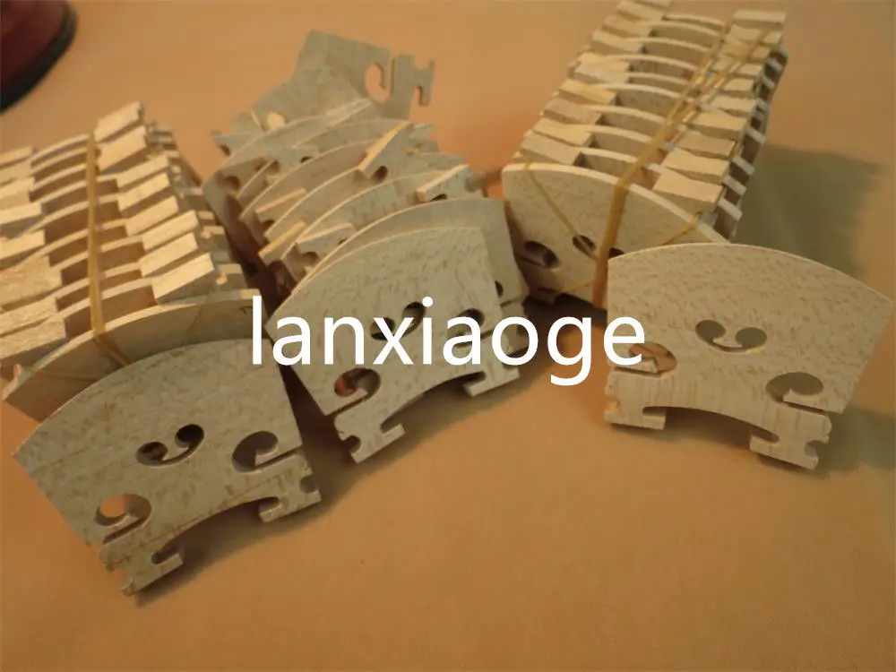 

60 pcs violin bridges fine maple laser precise 1/4