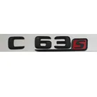 Матовая черная красная 3D наклейка C63s для багажника автомобиля, значок с буквами и номером, эмблема, наклейка для Mercedes Benz AMG C Class C63 S AMG
