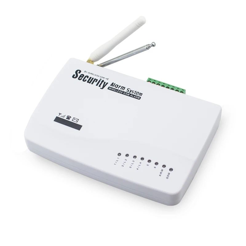 Система охранной сигнализации 6 беспроводных 4 проводных зоны защиты GSM голосовая