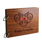 Деревянный креативный альбом для скрапбукинга ручной работы, 8 дюймов, памятный детский фотоальбом, Свадебный фотоальбом