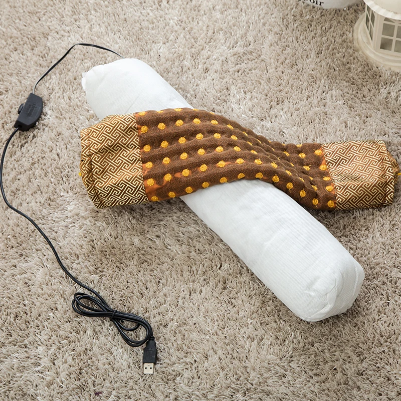 Электрический бамбуковый угольный нагревательный массажер для шеи плеч | Дом и