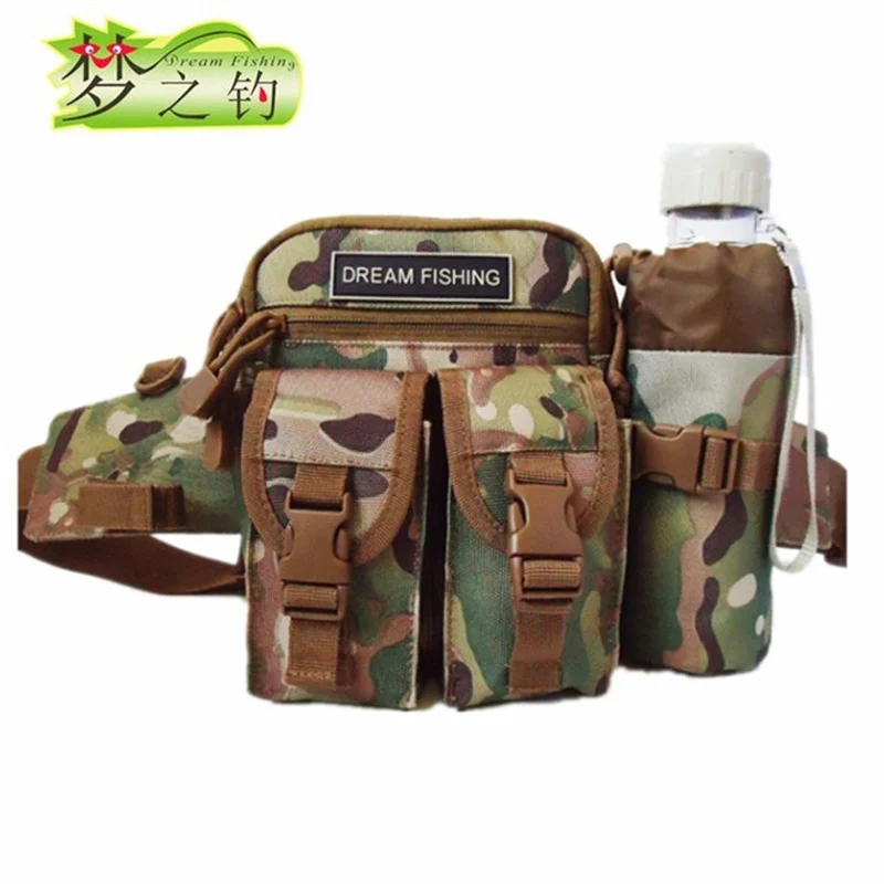 

Dream Fishing 20cm*16cm*10cm Waterproof Fishing Bag Multifunctional Fishing Tackle Waist Bag Shoulder Bag Fishing Storage Bag